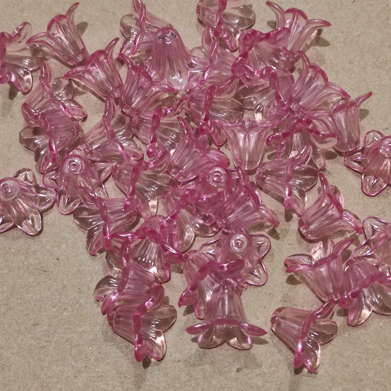 40pcs corong mini akrilik warna