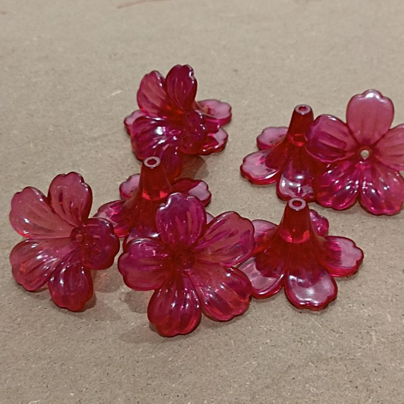 5pcs kelopak corong besar clear
