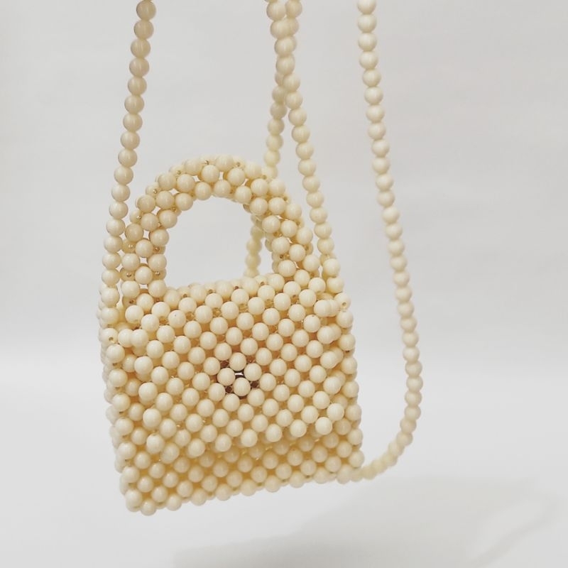 tas manik manik // mini shoulder bag // bead bag// tas mote
