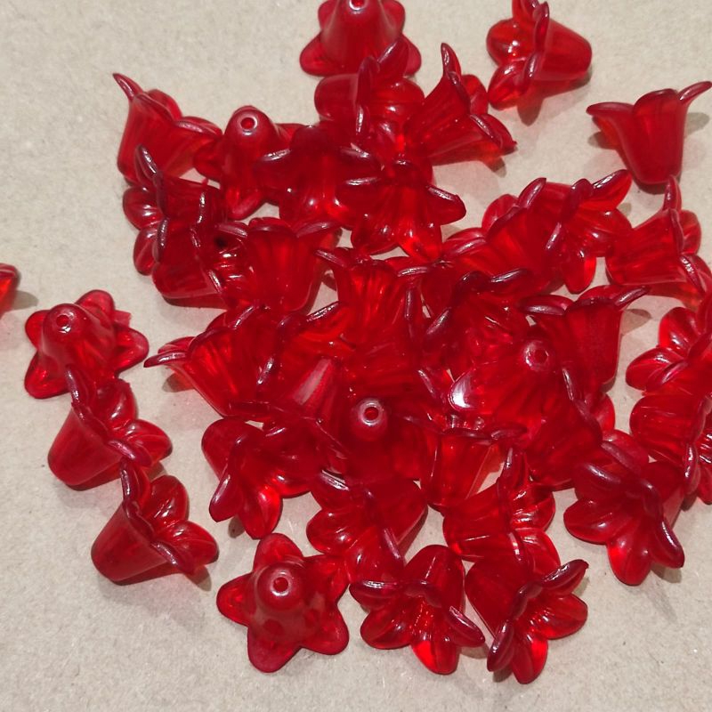 40pcs corong mini akrilik warna