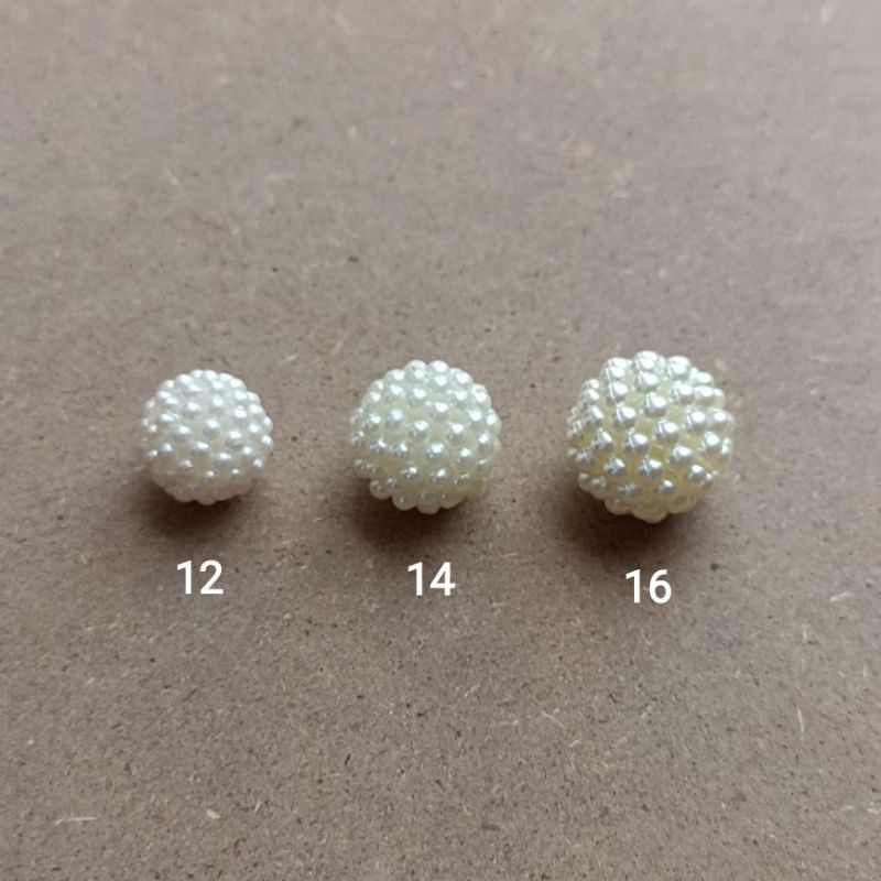 17-35pcs mutiara berry mote pearl ukuran 12,14,16