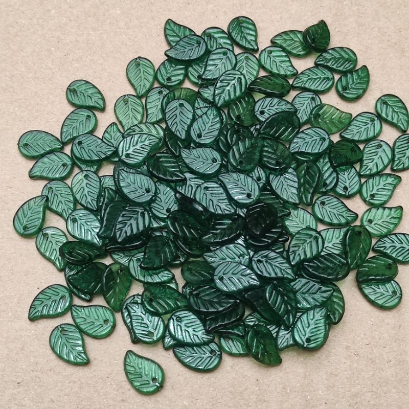 95-100pcs daun mini bahan craft