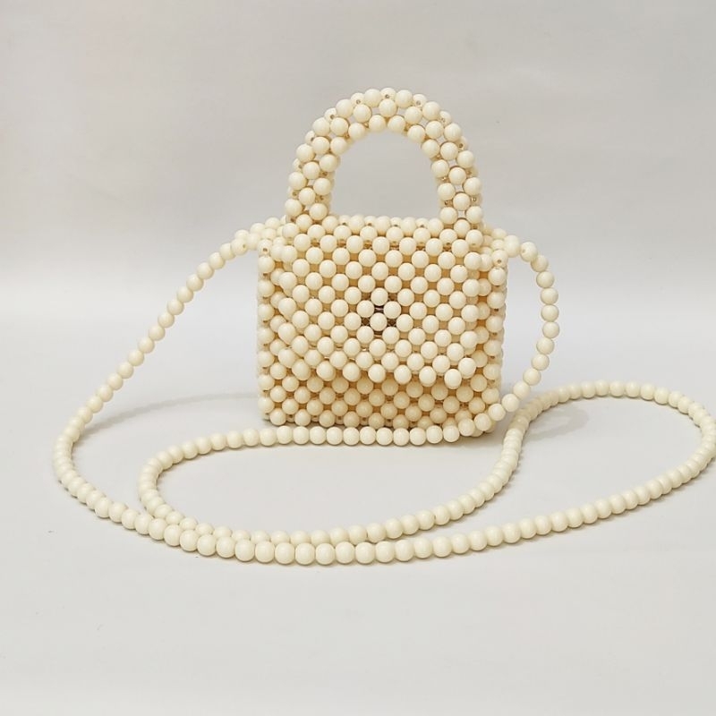 tas manik manik // mini shoulder bag // bead bag// tas mote