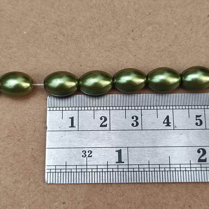75pcs mutiara sintetis mutsin oval uk 8