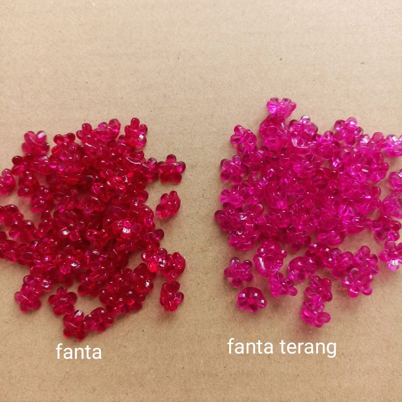 100pcs Putik sakura akrilik bening