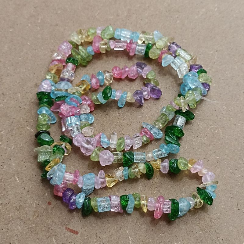 1string manik batu kerikil mix warna