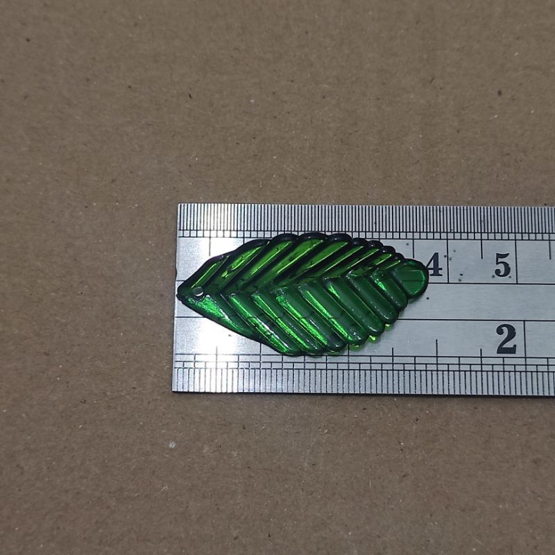 27pcs Daun sirap hijau