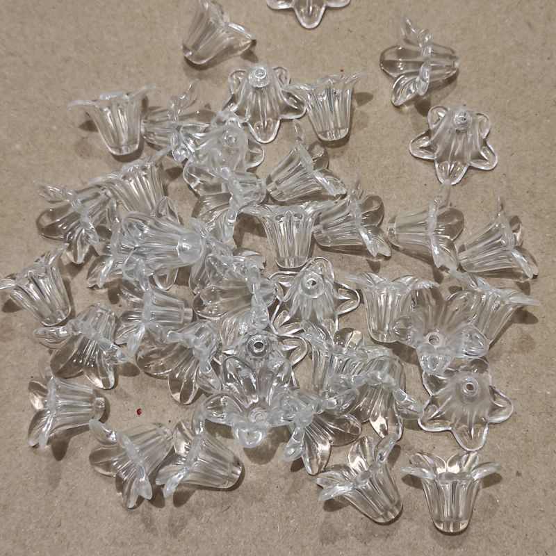 40pcs corong mini akrilik warna