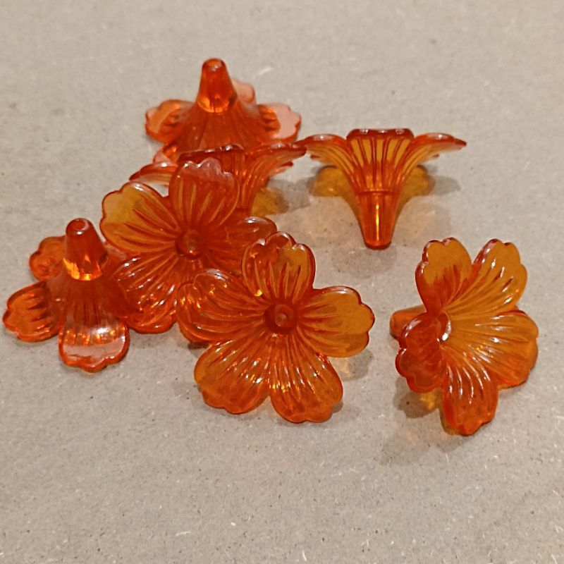 5pcs kelopak corong besar clear