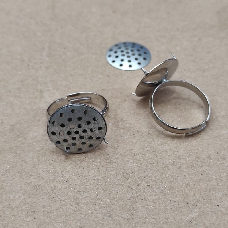 1pcs cincin sarangan import polos bahan aksesoris