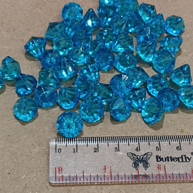 25pcs putik diamond gantung uk 14mm