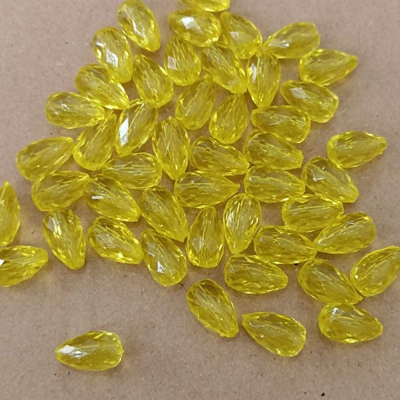 38pcs tetes akrilik lubang tembus