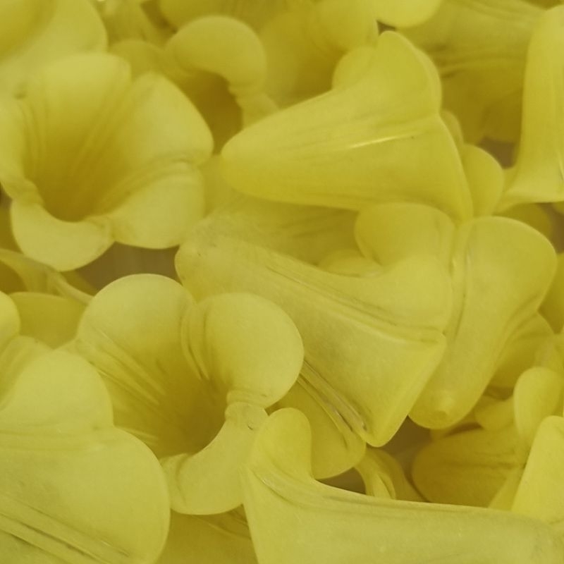 4pcs kelopak bunga corong lily gelombang doff besar