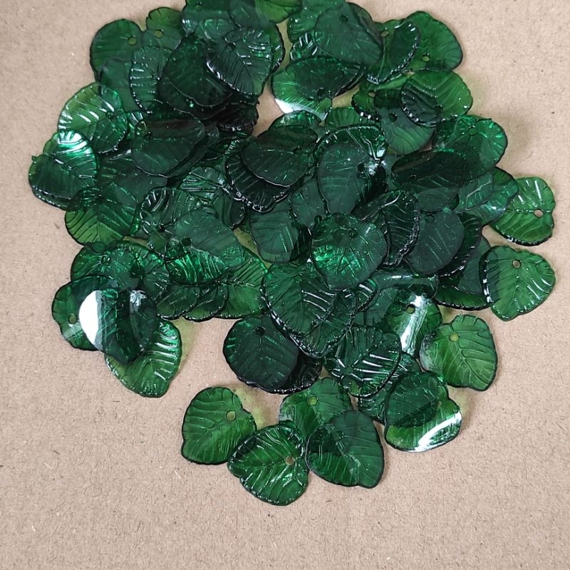 95-100pcs daun mini bahan craft