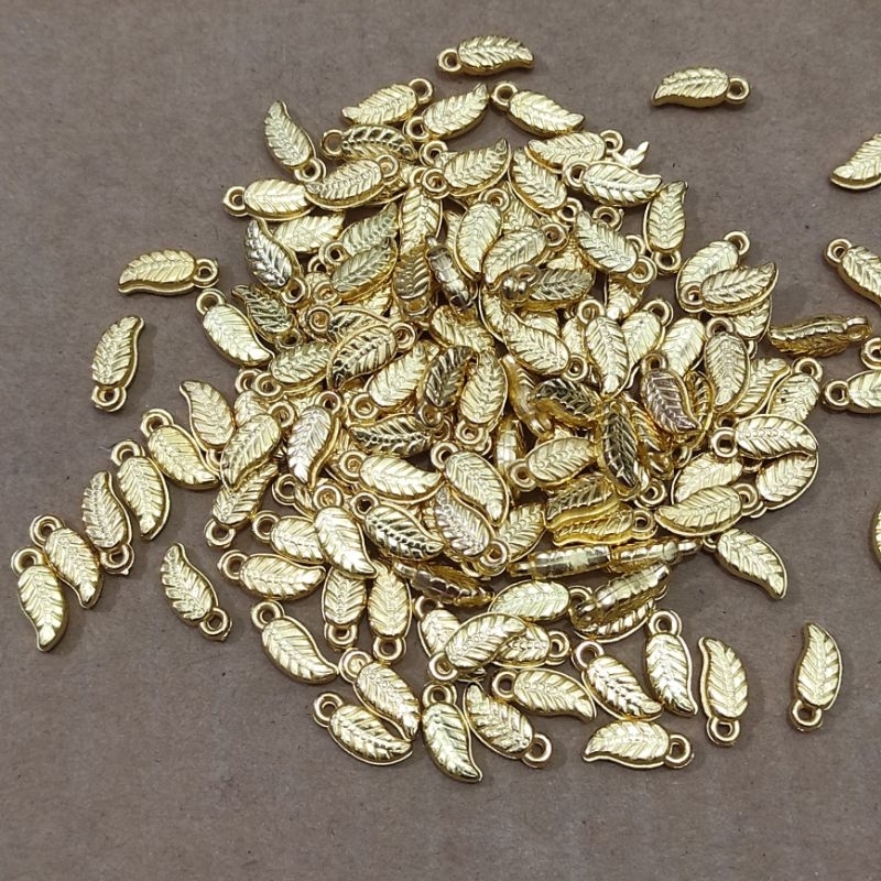140 - 260 pcs daun super mini gold dan silver