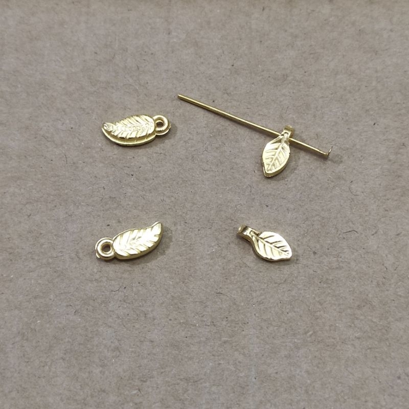 140 - 260 pcs daun super mini gold dan silver