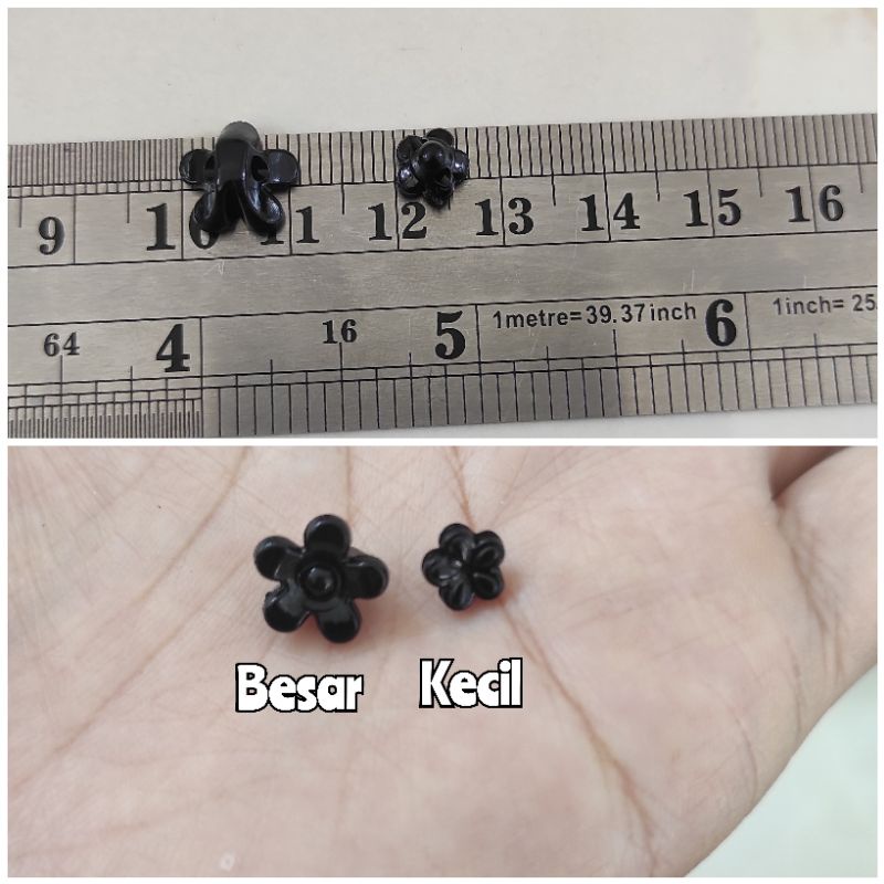 100pcs Putik sakura akrilik bening