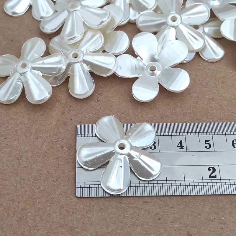15pcs kelopak bunga melati mutiara uk 3cm