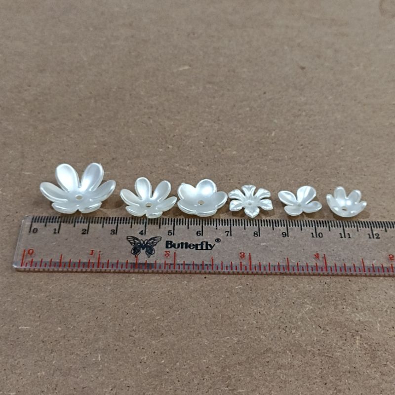 17-90pcs kelopak bunga mutiara