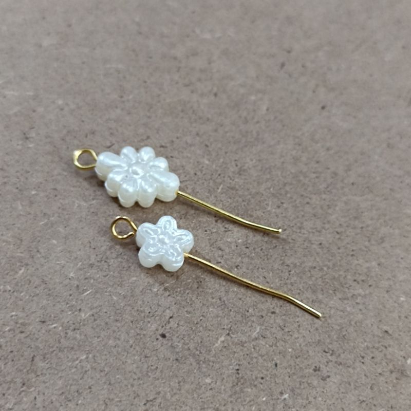 55 - 280pcs putik sakura mutiara mini lubang tembus