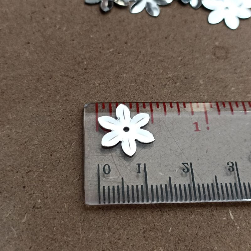 10gr payet bunga silver lancip