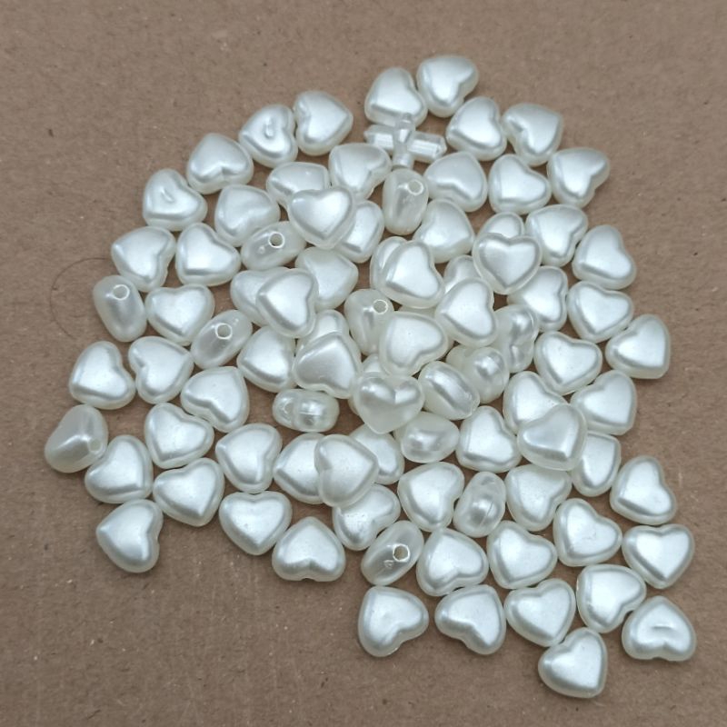 46-98pcs Mote Love Lubang Tembus