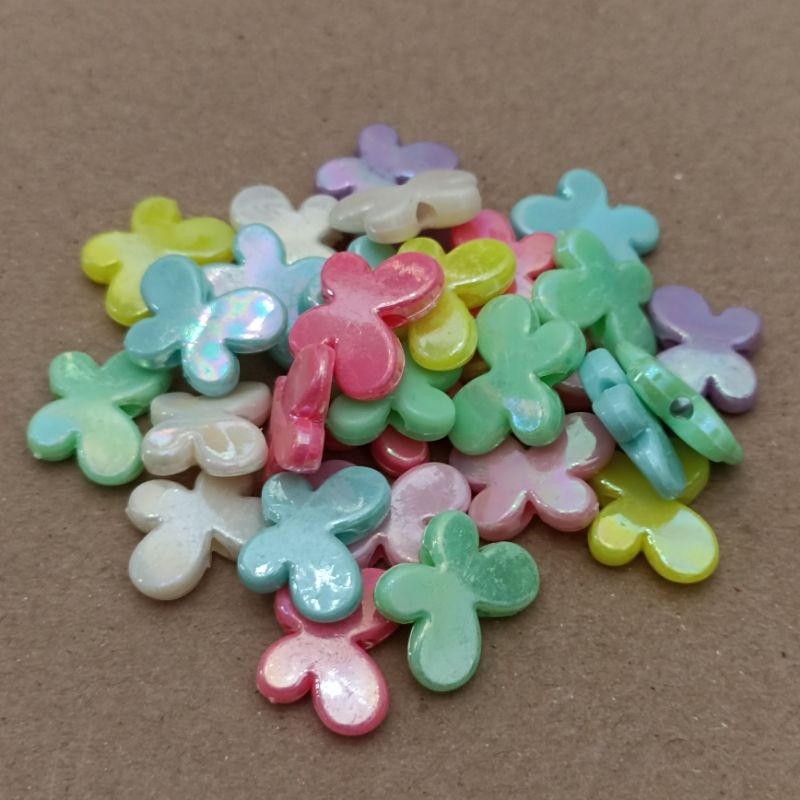 14pcs - 70pcs Mote Aplikasi pastel ab mix warna