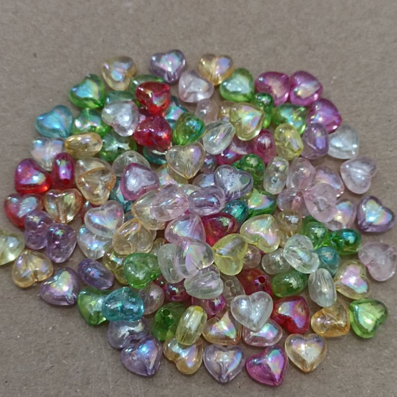 46-98pcs Mote Love Lubang Tembus