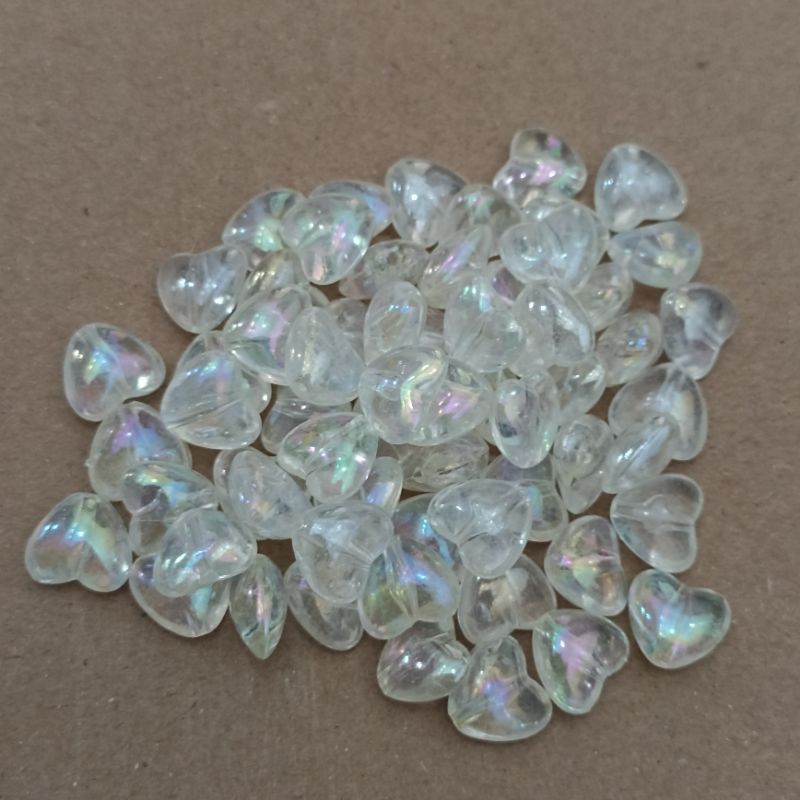 46-98pcs Mote Love Lubang Tembus