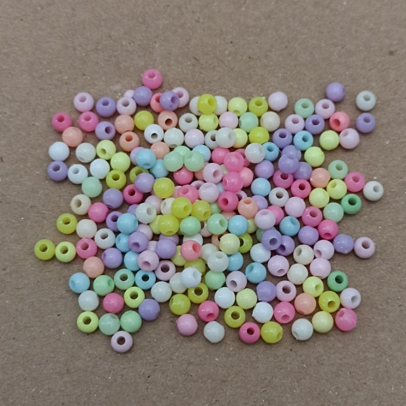 22pcs - 100pcs Mote aplikasi pastel mix warna