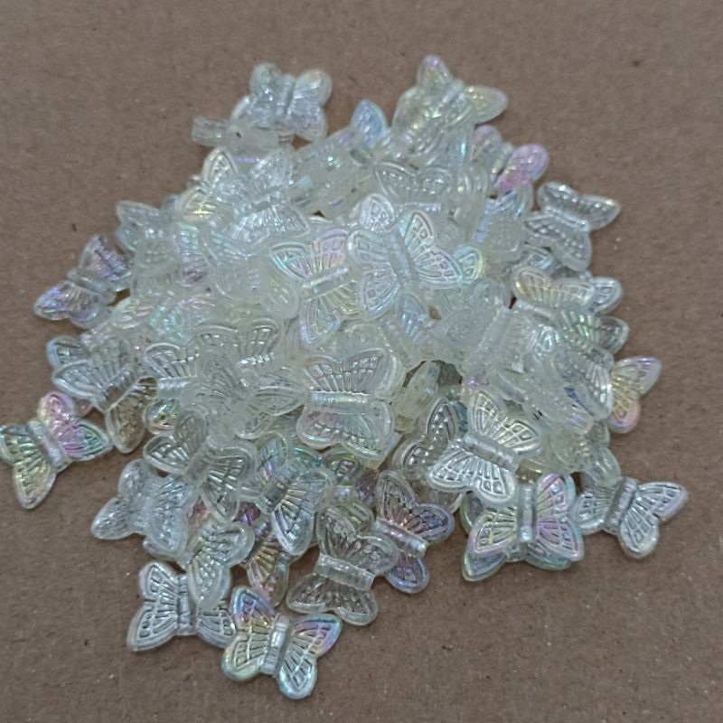 20-48pcs Mote Aplikasi Bening Ab