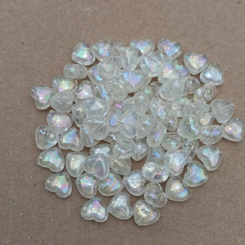 46-98pcs Mote Love Lubang Tembus